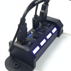 Soporte para HUB USB de 4 o 7 puertos atornillable