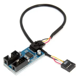 Adaptador Usb De 9 Pines Placa Base Interna Splitter Usb